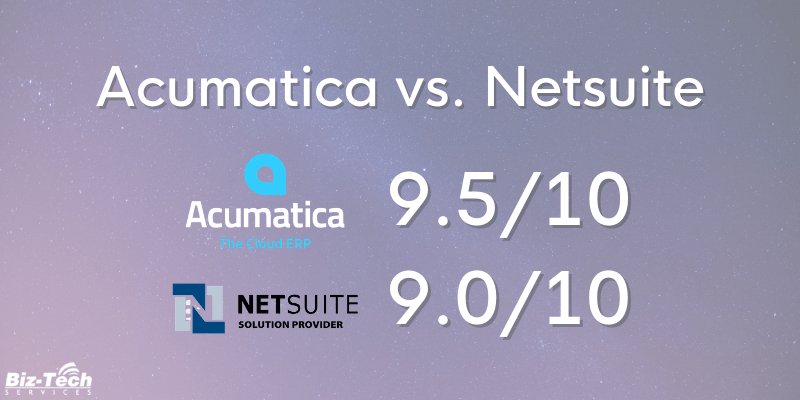Acumatica vs. NetSuite ERP Solution