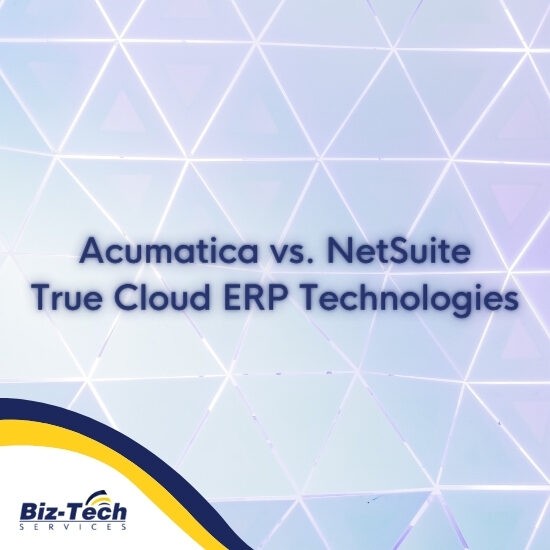 Acumatica vs. NetSuite ERP Technolgies